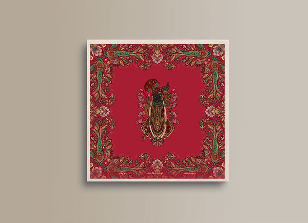 AISHR The Store — Pichhwai 7 - Srinathji in red florals