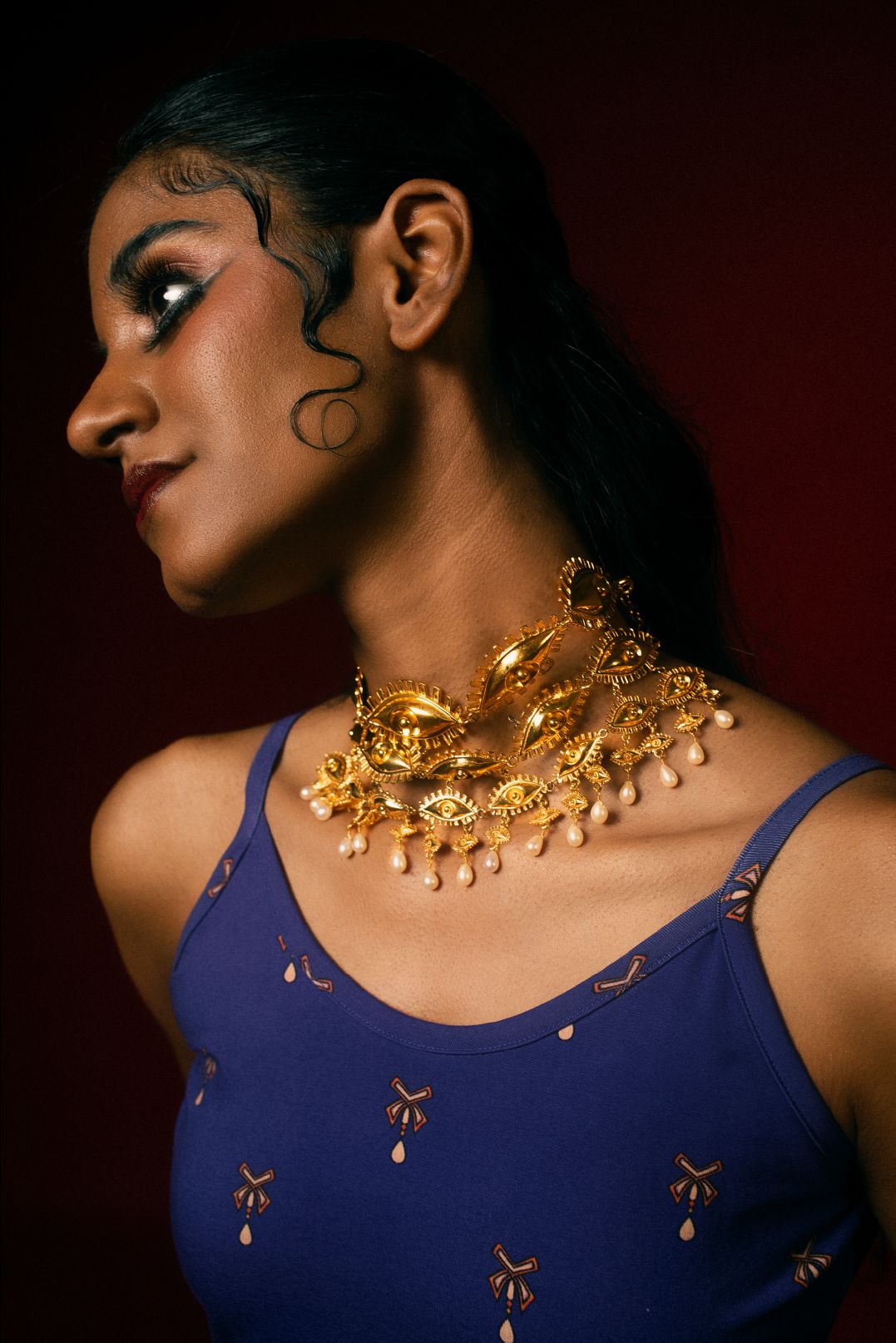 Kanmani Eye love you neckpiece - image 2