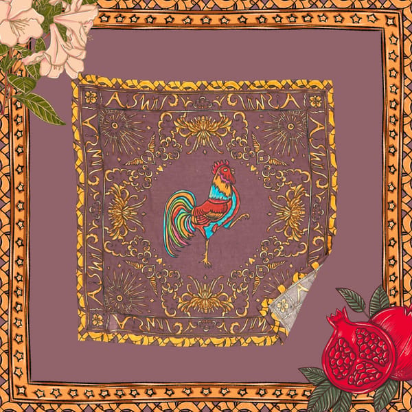 AISHR The Store — Rooster Petit Scarf