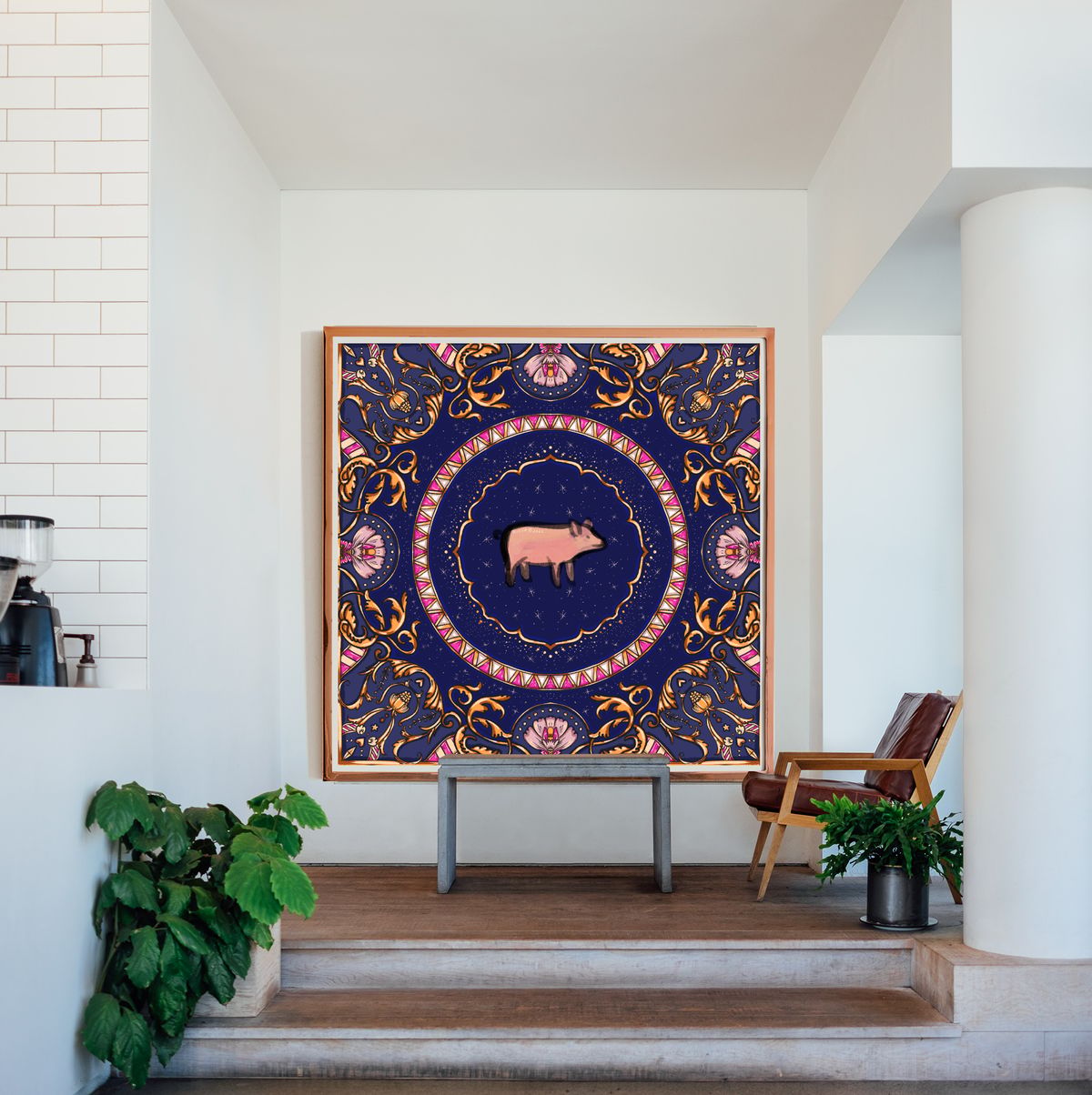 Year of the Pig 4ft x 4ft - image 1