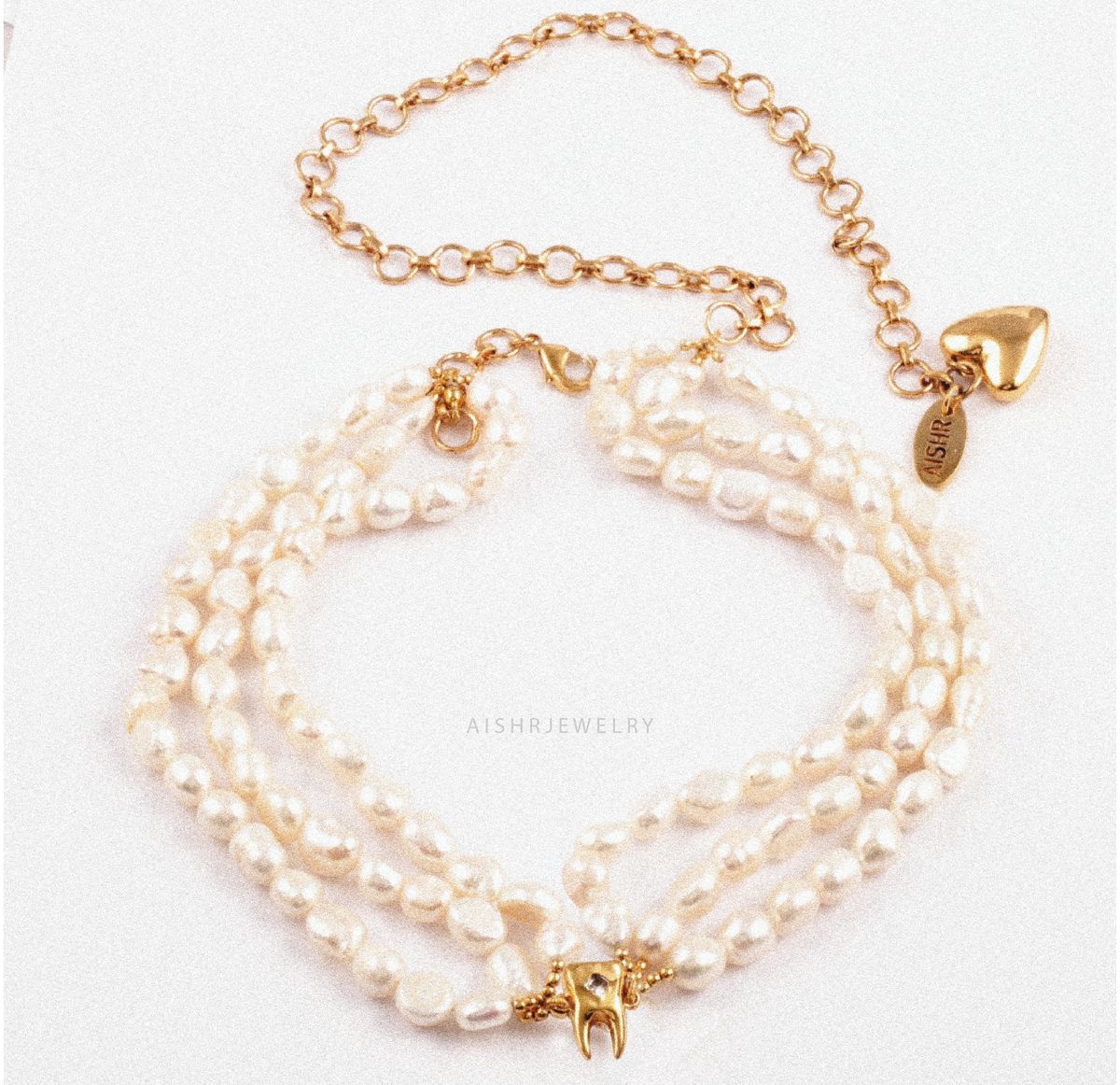 Pearly white Teeth neckpiece - image 4