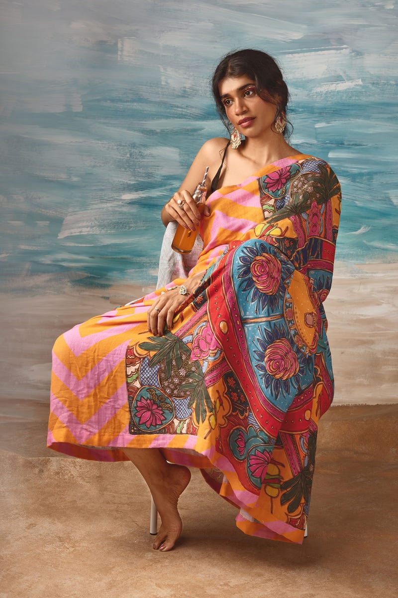Buri Nazar Wale Tera Muh Kala Saree