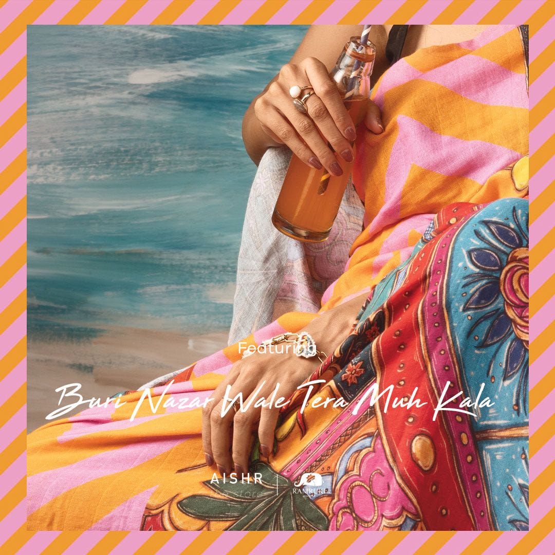 Buri Nazar Wale Tera Muh Kala Saree - image 2