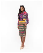 Ooty Roja Shirt with Power Quilted Skirt and Power Quilted Vest Set view 1