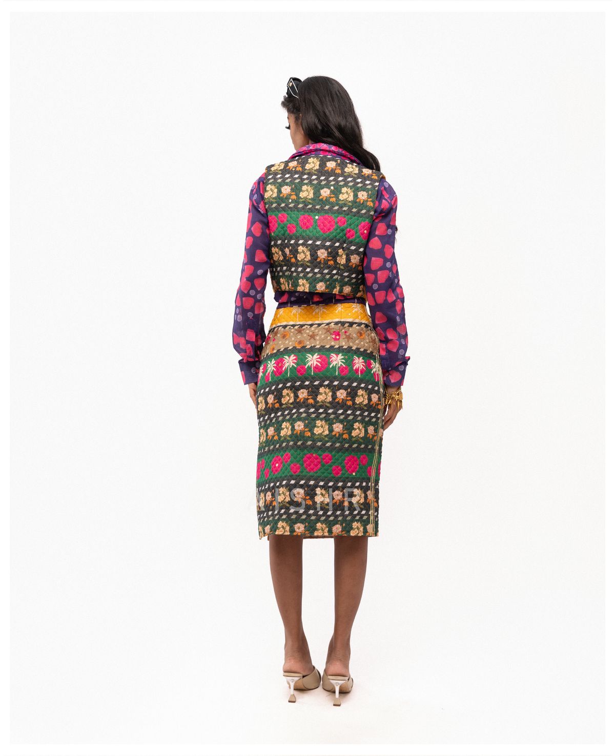 Ooty Roja Shirt with Power Quilted Skirt and Power Quilted Vest Set - image 2