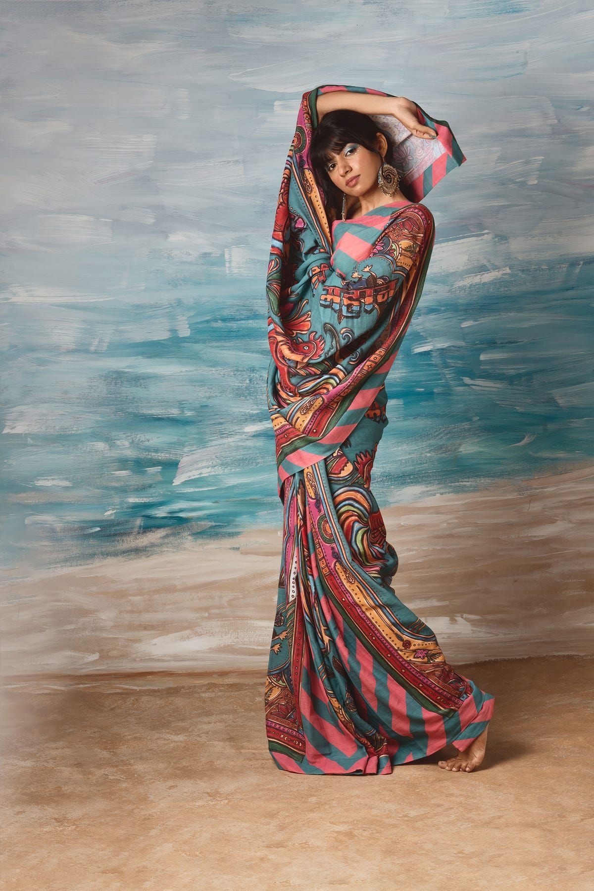 Mera Bharat Mahan Saree - image 1