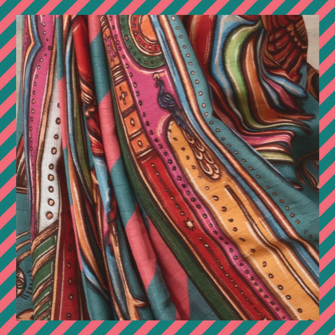 Mera Bharat Mahan Saree - image 7