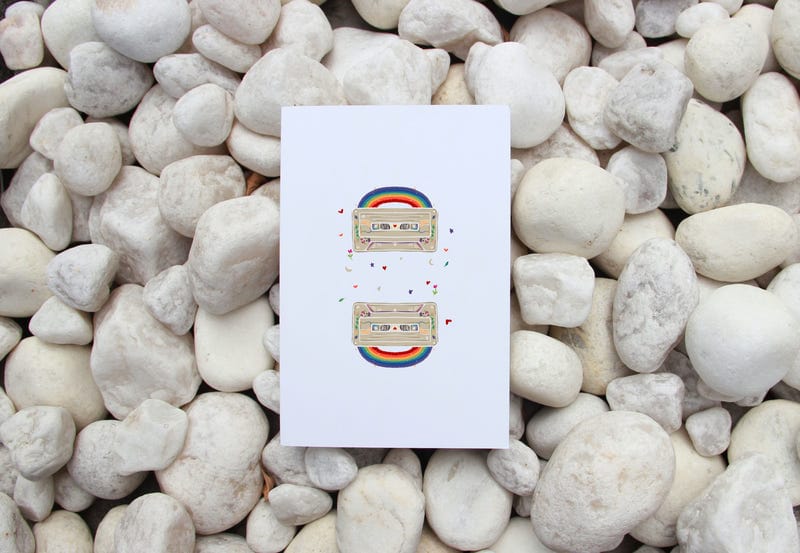 Rainbow Tape Notebook