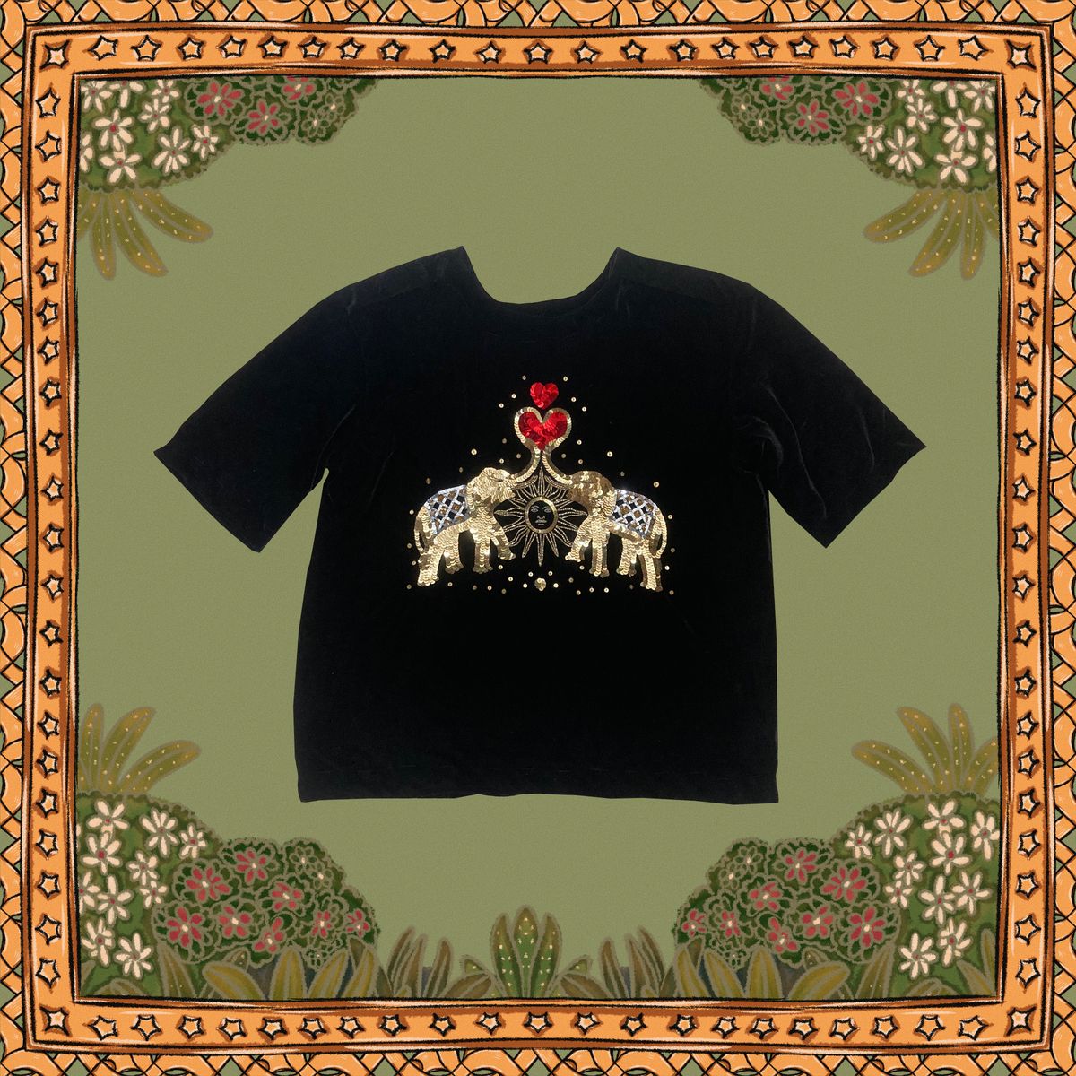 Majestic Aishr Elephants Top - Unisex - image 6