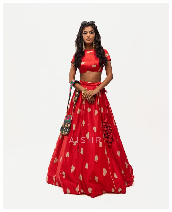 AISHR The Store — Playing Cards Lehenga