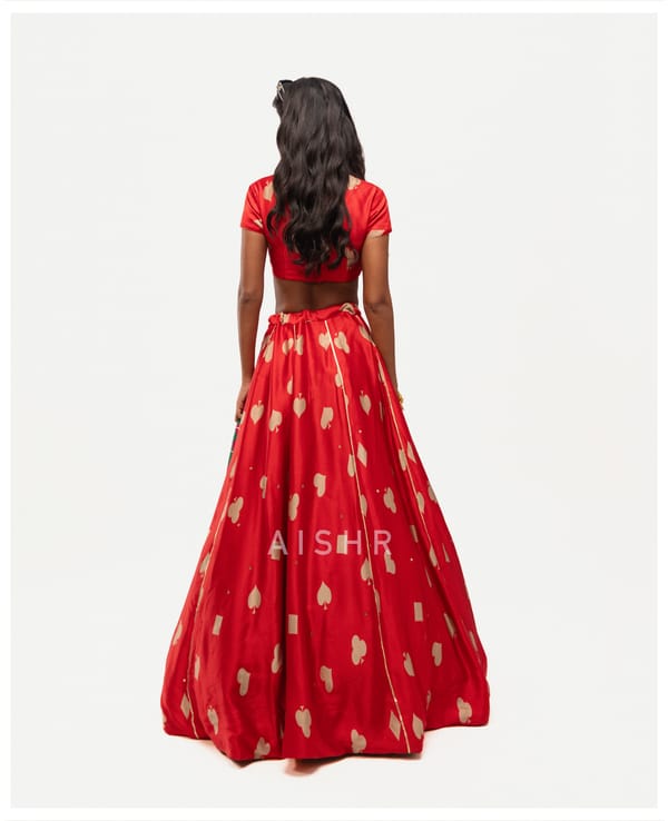 AISHR The Store — Playing Cards Lehenga