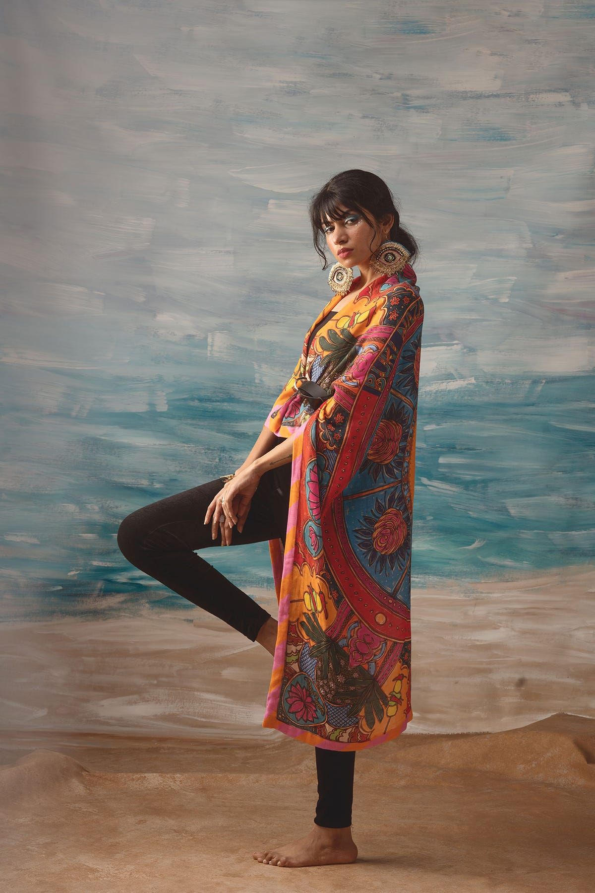 Buri Nazar Wale Tera Muh Kala 48in x 48in Scarf - image 1