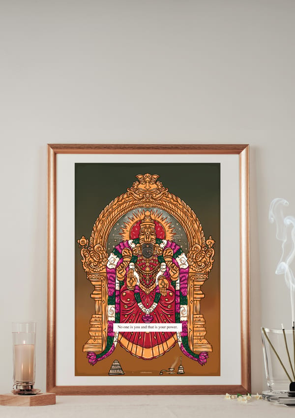 AISHR The Store — Goddess Padmavathy Thayar: Msg: No one is you and that is your power.