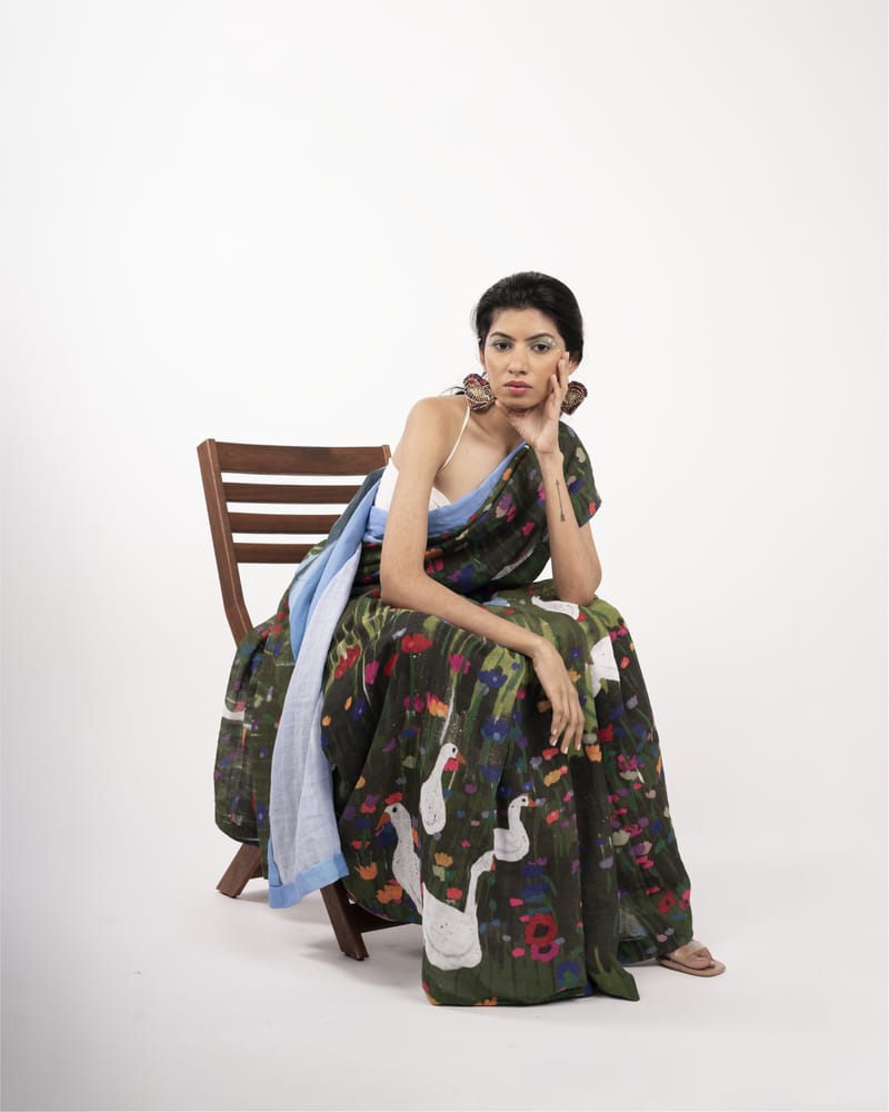 Farm Land Saree