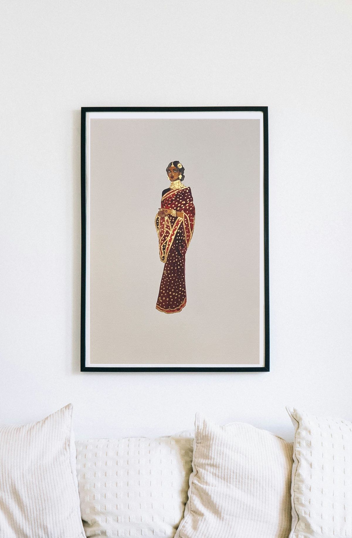 Lady in saree 5 - A3 original - image 1