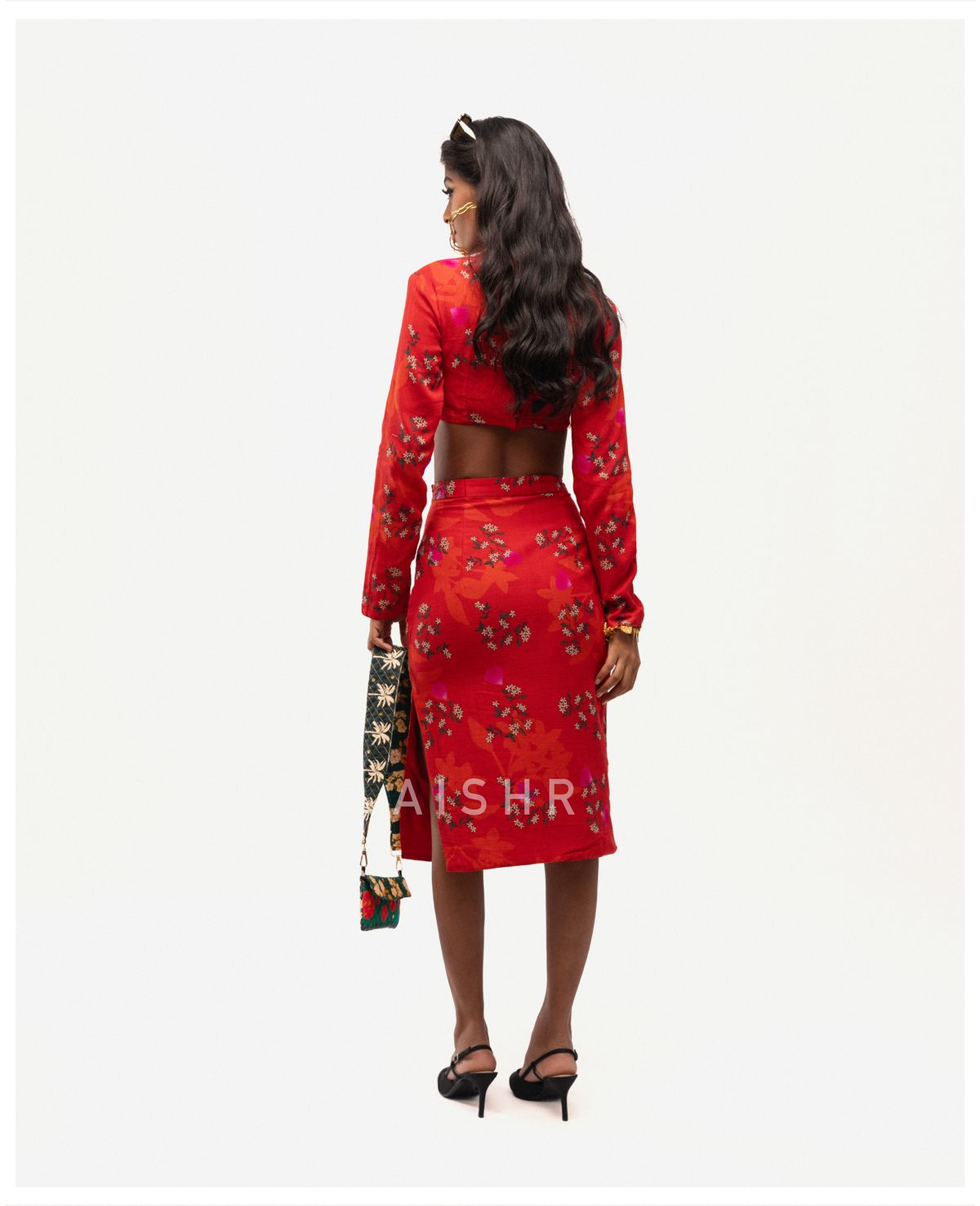 Red Jasmine Skirt Set - image 1