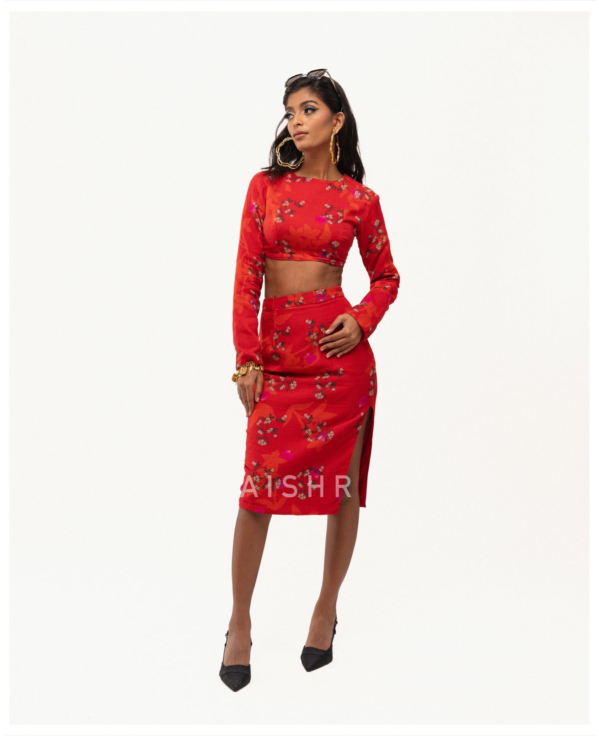 Red Jasmine Skirt Set - image 3