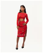 Red Jasmine Skirt Set view 3