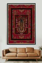 Pichhwai 12 - Srinathji set in a red background view 2