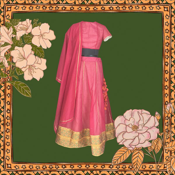 AISHR The Store — Pretty Red Lehenga