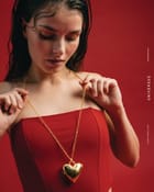 Love Heart Long Locket Chain view 4