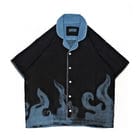 Flame shirt in "Neon Indigo" view 1
