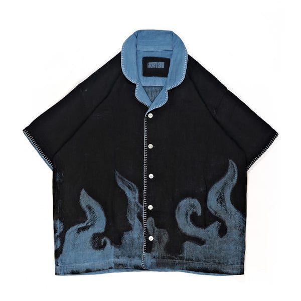 bakr — Flame shirt in "Neon Indigo"