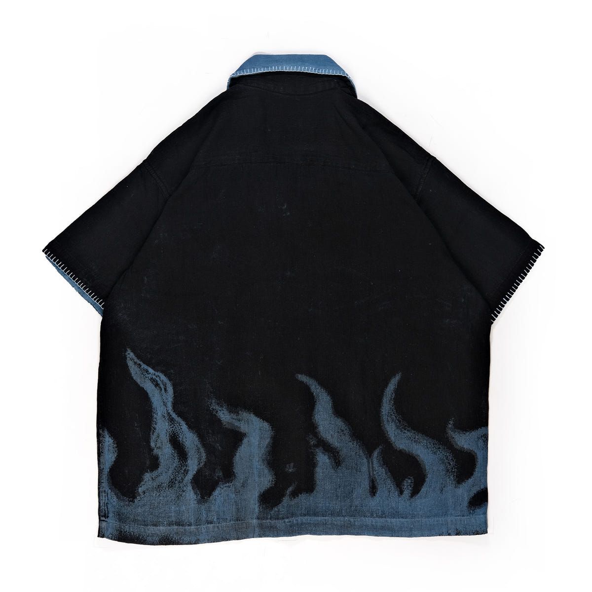 Flame shirt in "Neon Indigo" - image 3