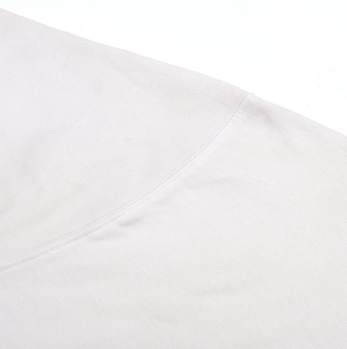 oversized printed organic cotton crew neck in Ecru - image 4
