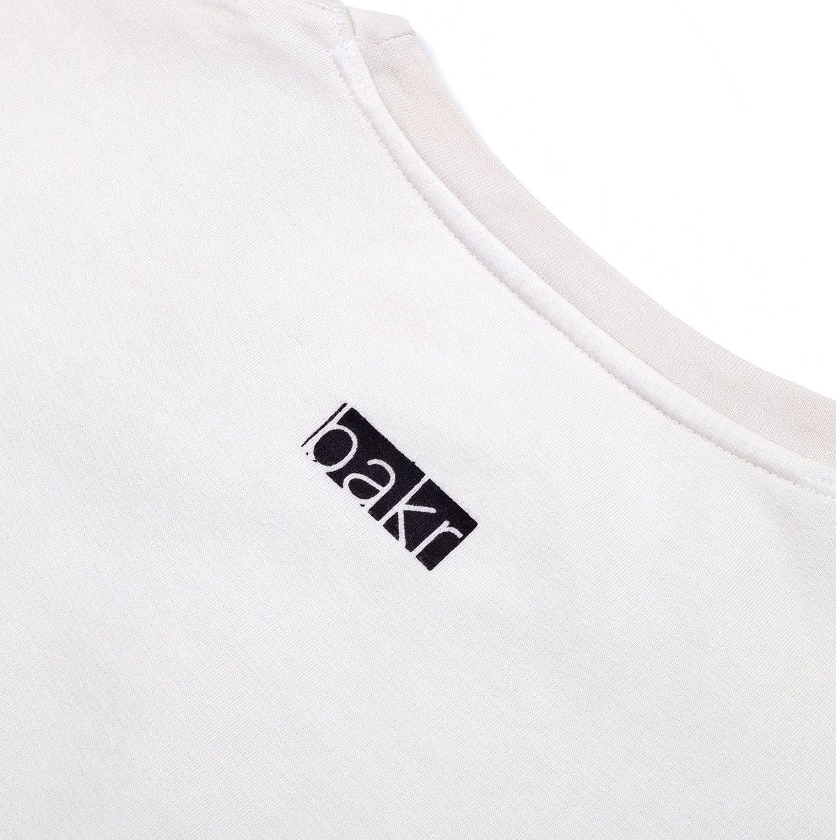 oversized printed organic cotton crew neck in Ecru - image 6
