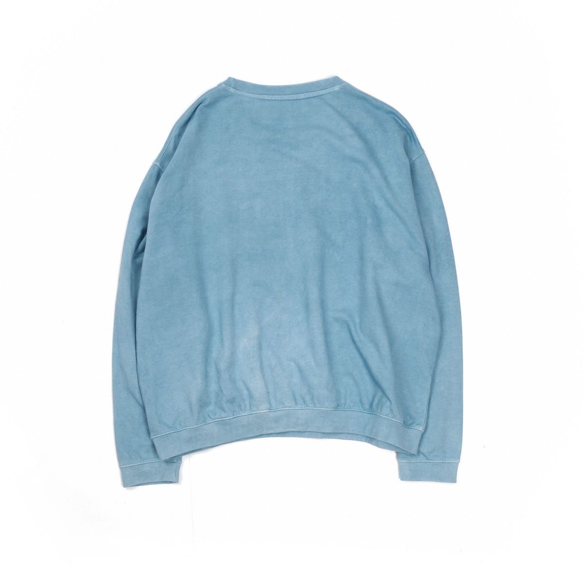 oversized organic cotton crew neck in light indigo - image 6