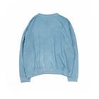 oversized organic cotton crew neck in light indigo view 6