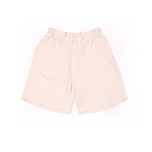 bakr — plain unisex shorts in ecru