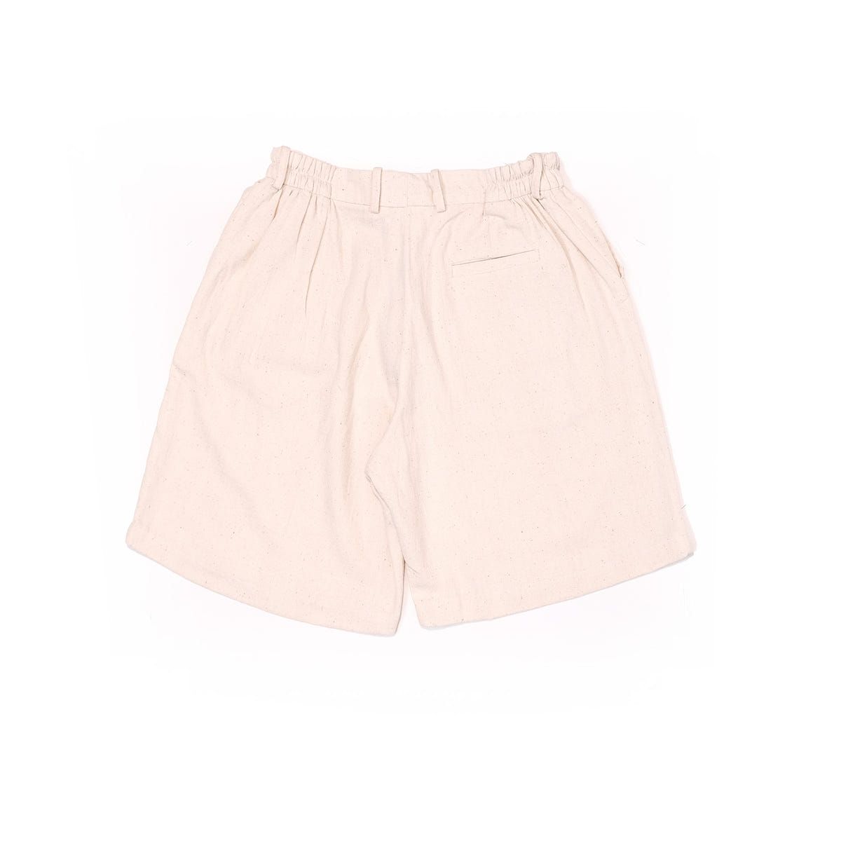 plain unisex shorts in ecru - image 3