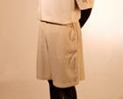 plain unisex shorts in ecru view 7