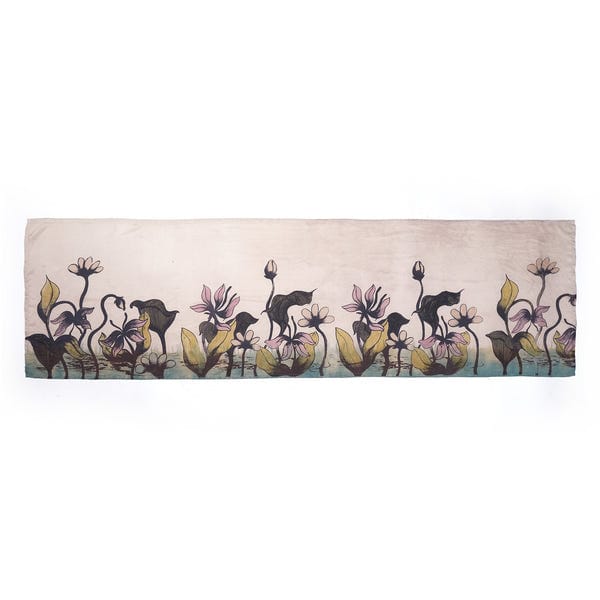 bakr — Silk Stole In “ Lotus Garden”