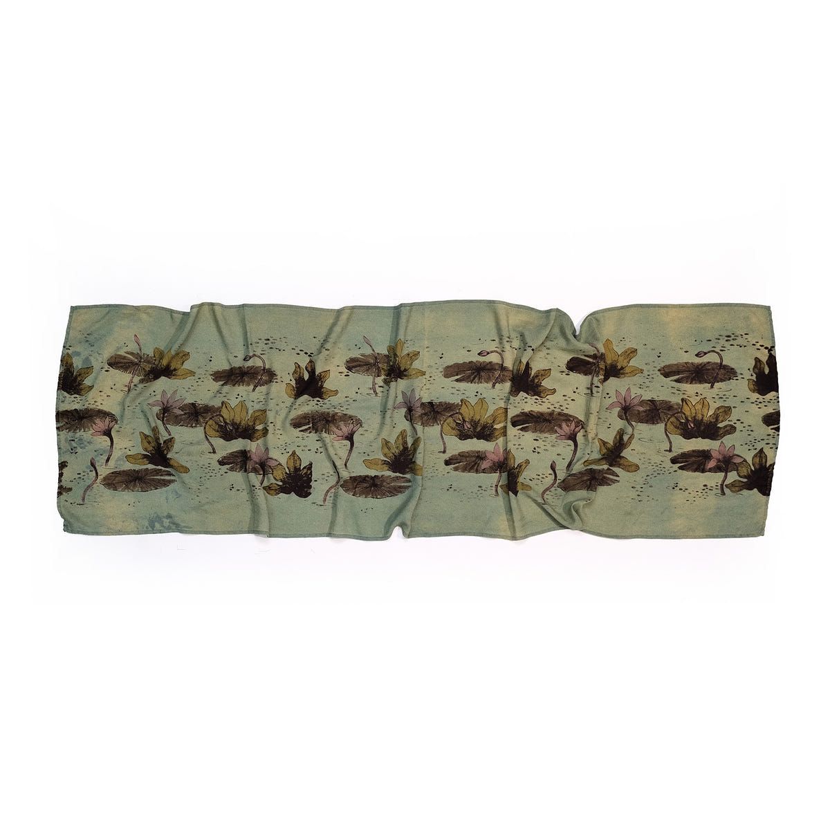 Silk Stole In “Lily pond” - image 1