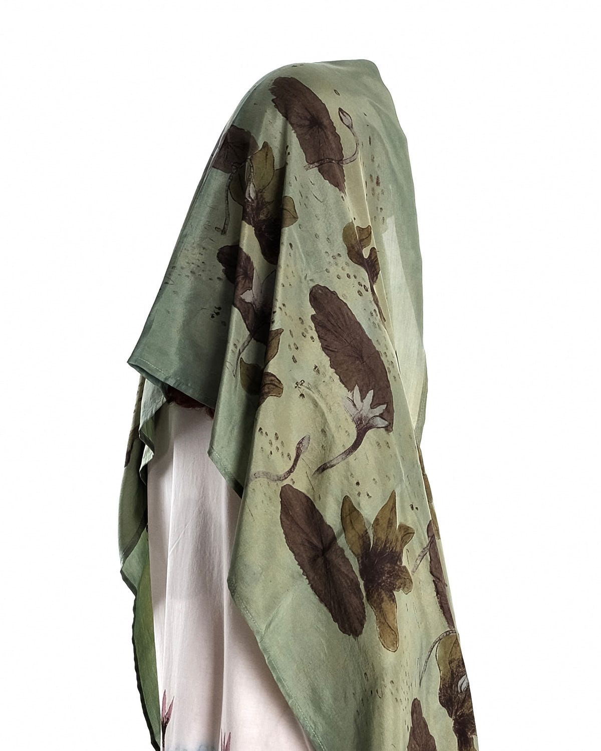 Silk Stole In “Lily pond” - image 6