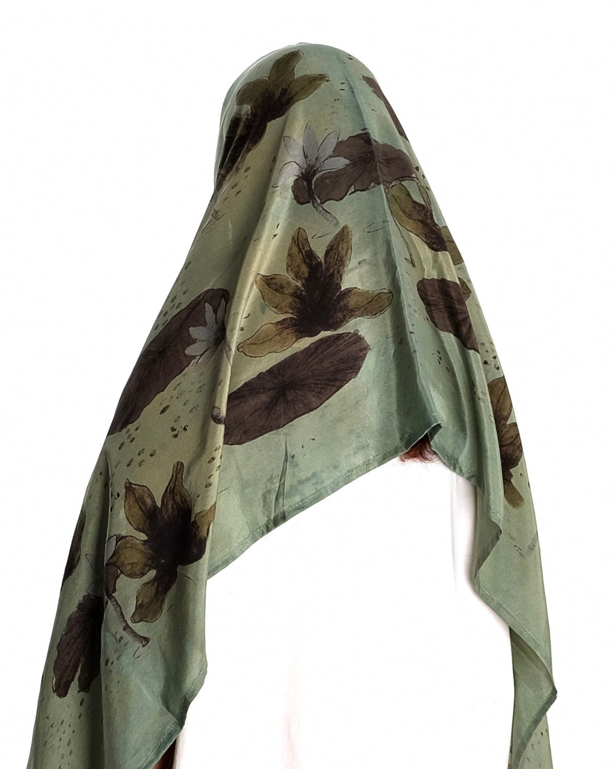 Silk Stole In “Lily pond” - image 7