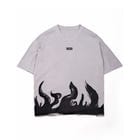 Flame in "charcoal stone” view 1