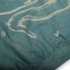 oversized organic cotton crew neck in forest green view 4