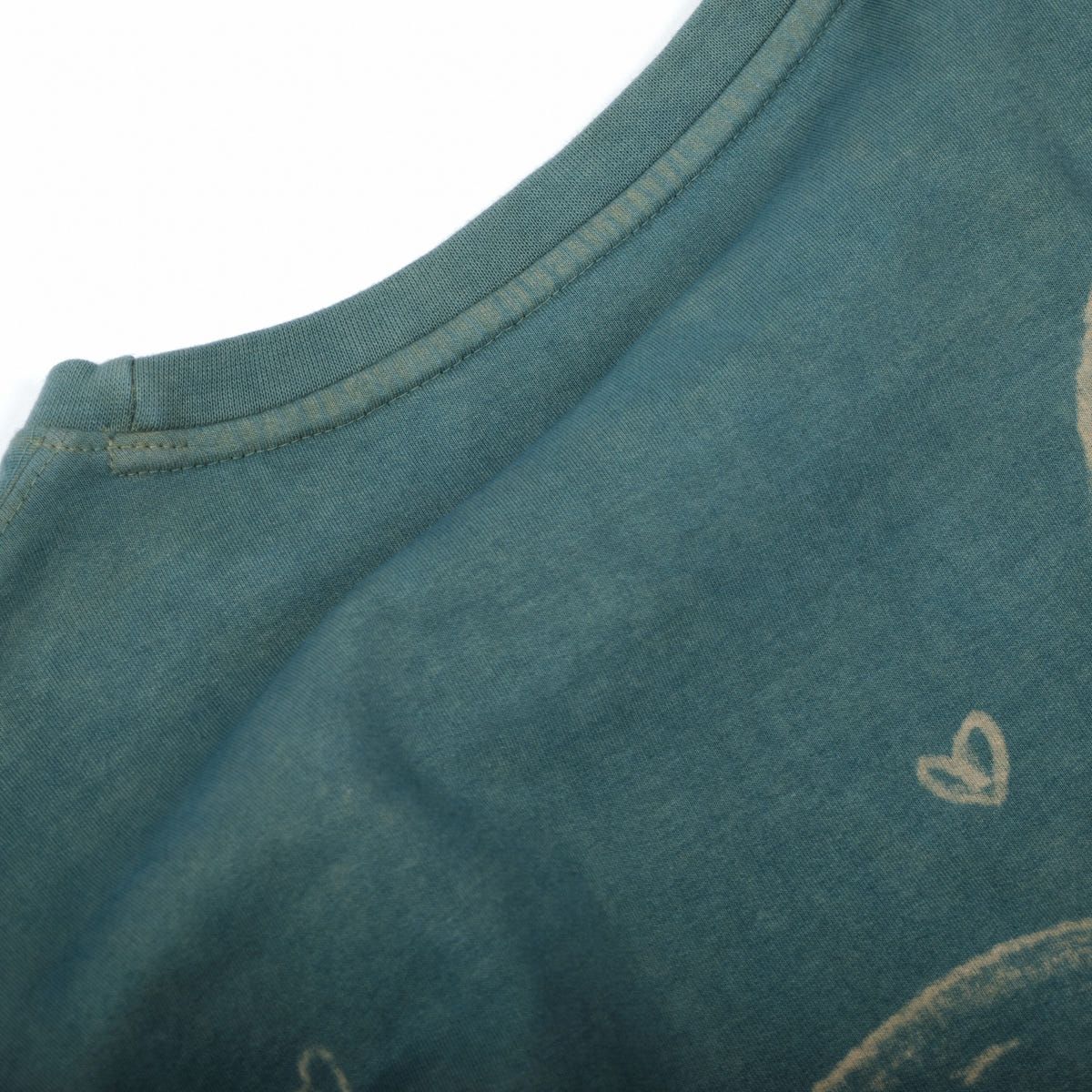 oversized organic cotton crew neck in forest green - image 6