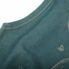 oversized organic cotton crew neck in forest green view 6