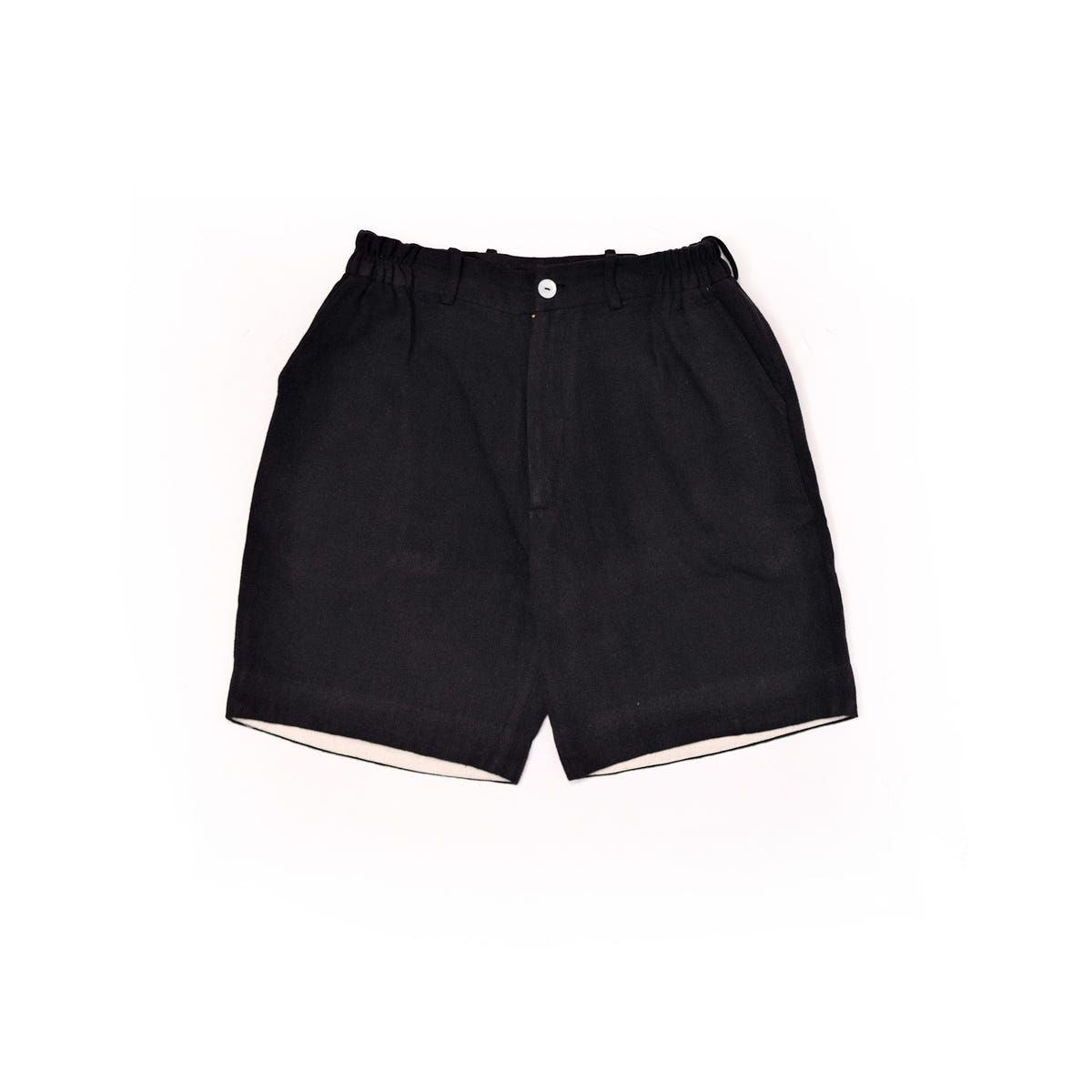 plain unisex shorts in rust black - image 1