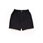 plain unisex shorts in rust black view 1