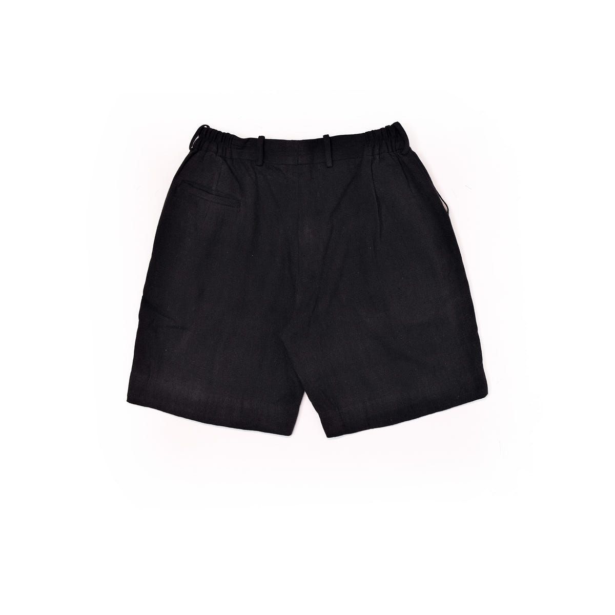 plain unisex shorts in rust black - image 3