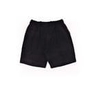 plain unisex shorts in rust black view 3