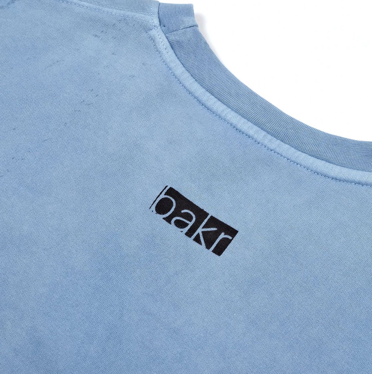 oversized printed organic cotton crew neck in Light Indigo - image 5