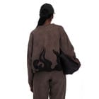 Bakr baobab basket in Rust black view 5