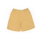 plain unisex shorts in lemon yellow view 1